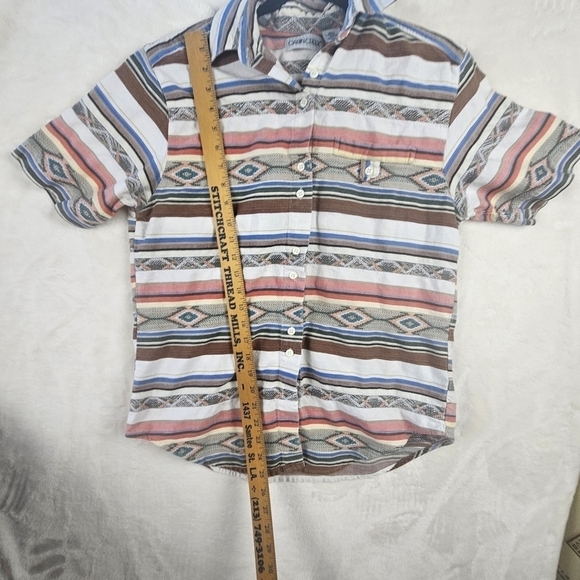 Cabin Creek Aztec Shirt Large Button Down New Mexico Santa Fe western - Picture 4 of 8